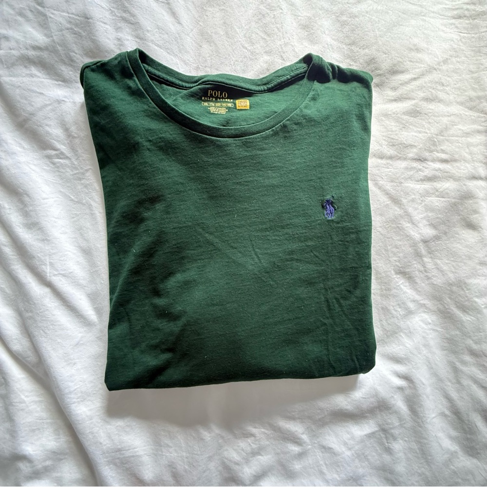 Polo Ralph Lauren Classic Logo Men’s XXL Green Long Sleeve Tee